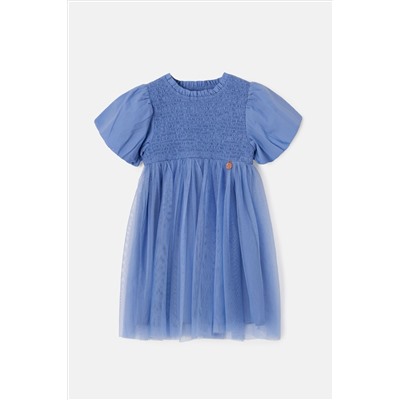 Angel & Rocket Lyra Blue Shirred Tutu Dress