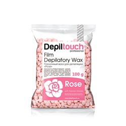 Воск для депиляции пленочный с ароматом розы, 100 гр, бренд - Depiltouch Professional