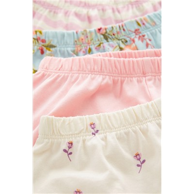 Pink Floral Shorts 4 Pack (3mths-7yrs)