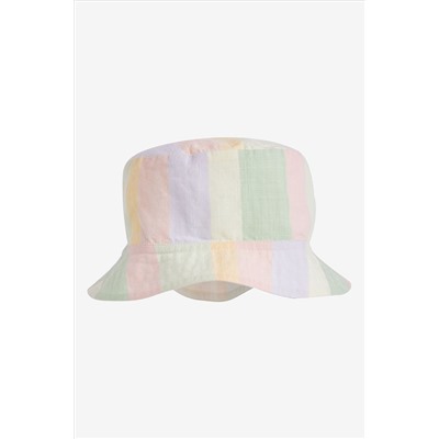 Multi Pastel Stripe Bucket Hat (3mths-10yrs)