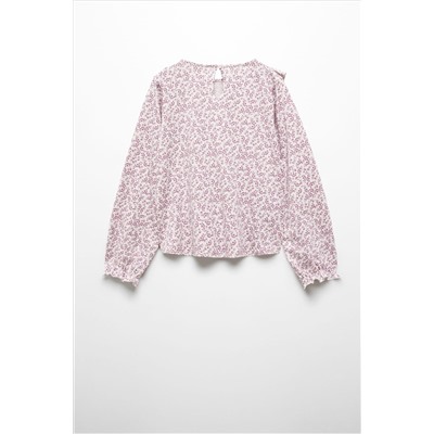 Mango Printed Long Sleeve T-Shirt