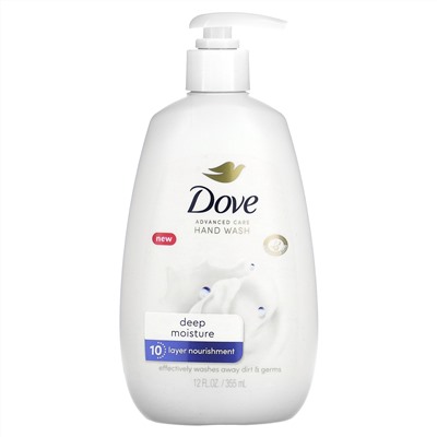 Dove, Средство для мытья рук Advanced Care, глубокое увлажнение, 12 жидк. Унций (355)