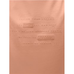 Джемпер-футболка over-size из премиального футера с фактурным принтом