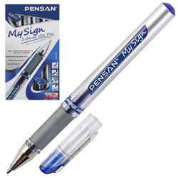 Ручка гелевая, пишущий узел 1,0 мм, цвет чернил синий My Sign Gel Pensan 6030c