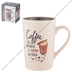 Кружка 385мл "Coffee is always a good idea"