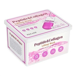 MeLoSo Набор омолаживающих тканевых масок с пептидами и коллагеном / Peptide & Collagen Lifting Mask, 30 шт