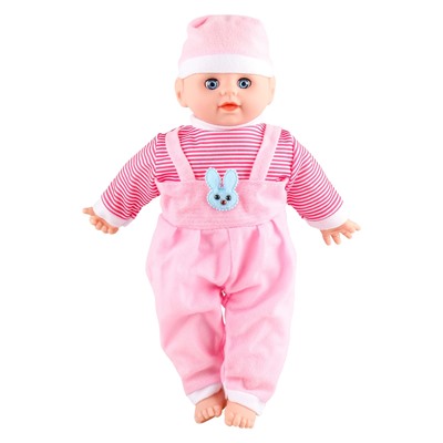 %DollyToy кукла-младенец "Пупс в шапочке" (35 см, мягк.тело, звук)