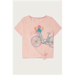 Monsoon Pink Floral Bike T-Shirt