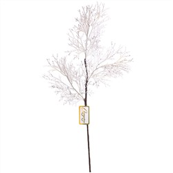 Ветка декоративная "Симфония леса" 80 см, Белый