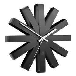 Часы настенные Ribbon, Ø30,5 см, черныe