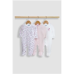 JoJo Maman Bébé 3-Pack Sleepsuits