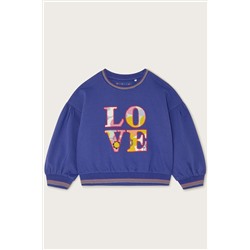 Monsoon Blue Love Sweat Top