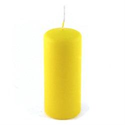 Свеча пеньковая, 5х11 см, желтая