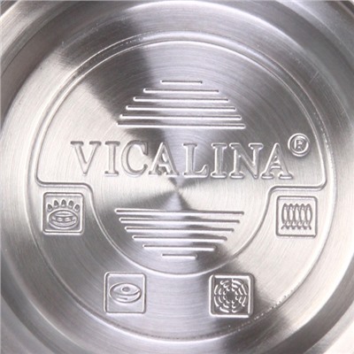 Чайник из нержавеющей стали 2л "Vicalina" турецкий черный VL-9353