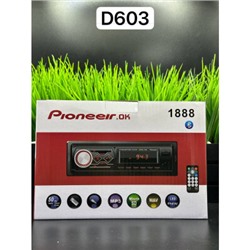 Автомагнитола Pioneeir.ok  LED-1888 1USB/BT/TF/FM/ISO/2RCA