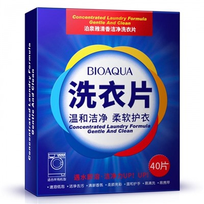 Пластины для стирки 40 шт Bioaqua