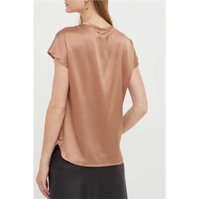 Blusa de seda - Camel