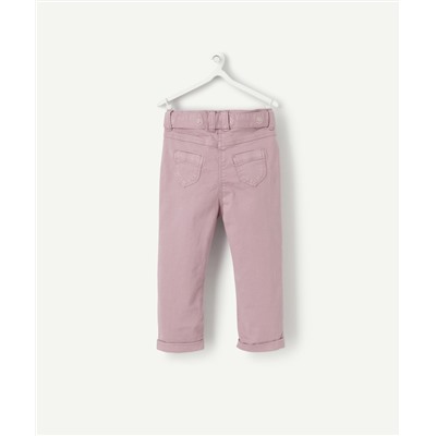 PANTALON SLIM BÉBÉ FILLE PARME AVEC CEINTURE BRODÉE