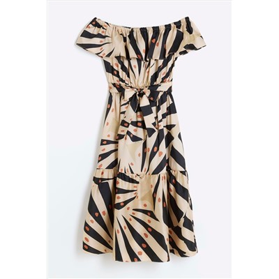 River Island Girls Printed Bardot Dress