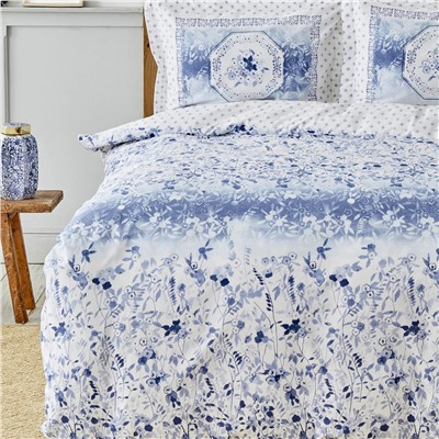 Karaca Home Amelia Blue Комплект из 100% хлопка пике одинарного кроя