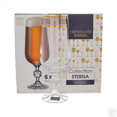 Набор бокалов для вина Crystalite Bohemia Sterna/Klaudie Панто 280мл