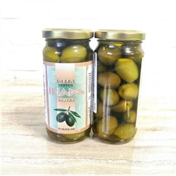 Оливки Iliada зелёные в оливковом масле 230 гр (Греция)