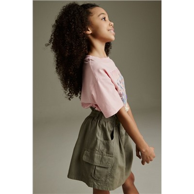 Khaki Green Cargo Skirt (3-16yrs)