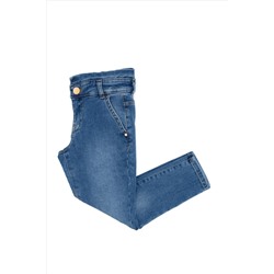Голубые джинсовые брюки для девочки Неожиданная скидка в корзине