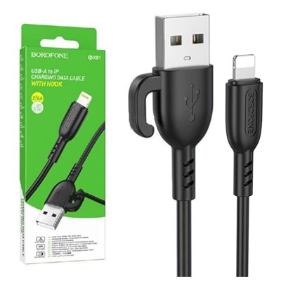 Кабель USB - Lightning BOROFONE BX91 (черный) 1м