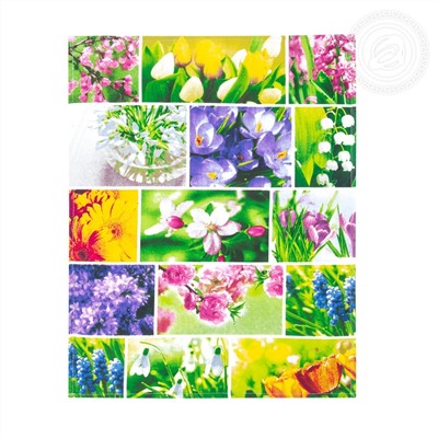 Набор полотенец АРТ Дизайн из рогожки "Первоцветы"