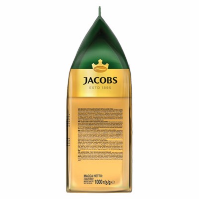 Кофе в зернах JACOBS "Crema" 1 кг, 8051592