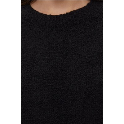 Женский свитер Dora с круглым вырезом, черный 211 LCF 241002