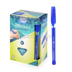 Ручка шариковая Linc trisys 0,7 мм синий треугольный корпус