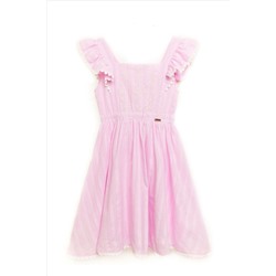 Nicole Miller Pink Jacquard Cotton Dress