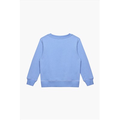 Trotters London Liberty Print Blue Felicite Flower Cotton Sweatshirt