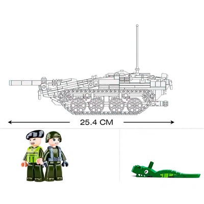 Конструктор «Модельки. Шведский танк STRV103», 692 детали