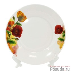 Тарелка десертная "Разноцветные Маки" 19 см арт. MFK20236