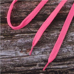 Шнурки плоские, розовый 115см уп 2 шт