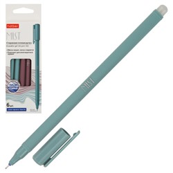 Ручка гелевая, гелевая, пиши-стирай, пишущий узел 0,6 мм, цвет чернил синий, ассорти 3 вида Mist Hatber GPs_081961