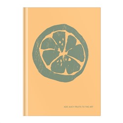 Записная книжка А5 64л. BG "Juicy fruits", soft-touch ламинация, блок-еженедельник
