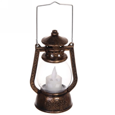 Сувенир с подсветкой "Загадочная лампа" 12*7,5 см, бронза