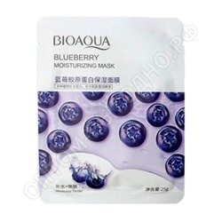 Маска для лица тканевая с экстрактом черники,увлажняющая Bioaqua "Blueberry"