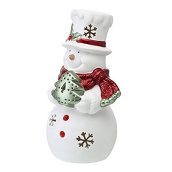 Декор новогодний с подсветкой Classy Snowman из коллекции New Year Essential, 20 см