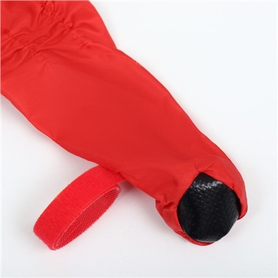 Комбинезон для собак, демисезонный с чехлами на лапы, размер XL (ДС 50, Ог 42), красный