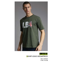 8MF6618 T SHIRT NEW LOGO GEOMETRICO