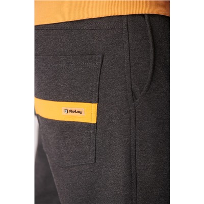 Спортивные брюки М-1243: Антрацит / Песок