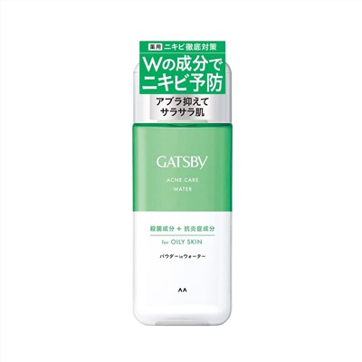 Mandom Мужской матирующий лосьон "Gatsby Acne Care Water" для ухода за проблемной кожей, склонной к Акне и воспалениям (для жирной кожи) 200 мл / 30