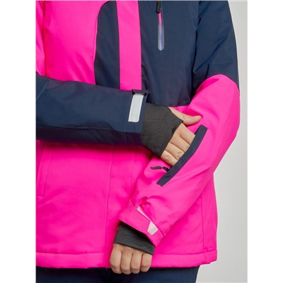 Горнолыжный костюм женский зимний розового цвета 03307R