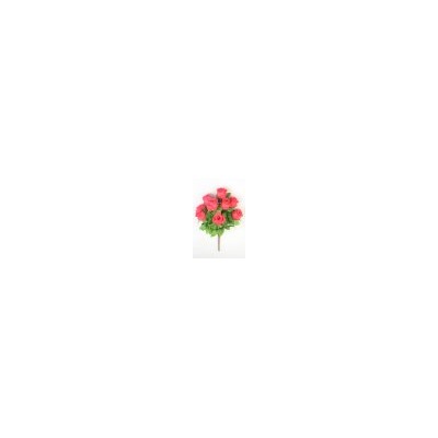 Искусственные цветы, Ветка в букете бутон роз 9 голов (1010237)