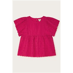 Monsoon Pink Broderie Blouse